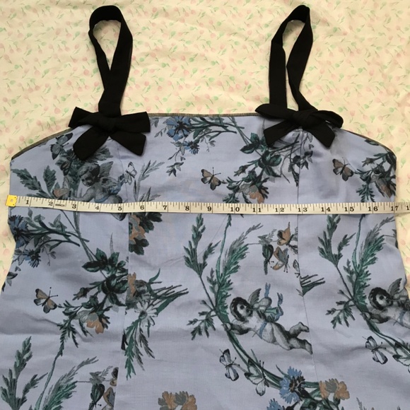 NWT Kimchi Blue Lyla Bow Detail Mini Dress Bow L Black Blue Urban Outfitters - Picture 9 of 15